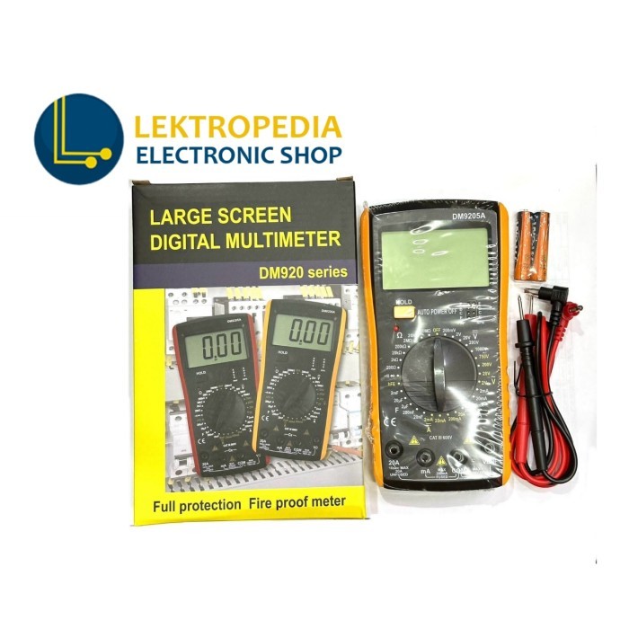 &<&<&<&] Multitester Digital DT-9205A Multimeter Avometer DT9205A LCD Multi