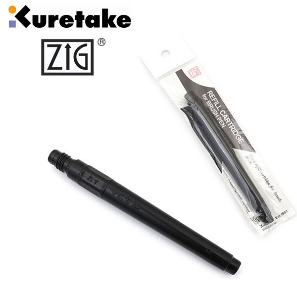 

PROMO! Kuretake Zig Brush Pen No. 22 Refill Cartridge - Black