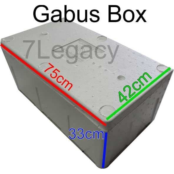 siap kirim] styrofoam box / gabus box 75x33x42cm