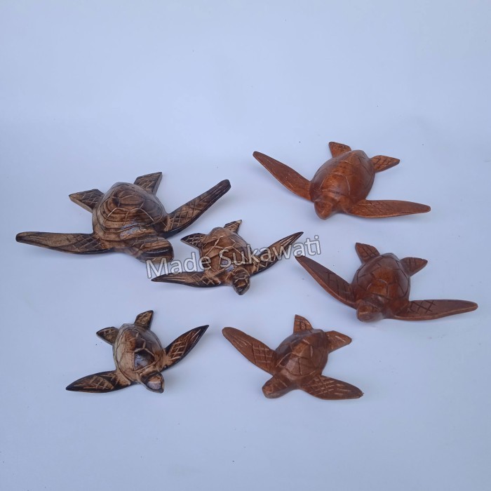favorit] Hiasan kura kura penyu terbang kerajinan kayu handmade bali