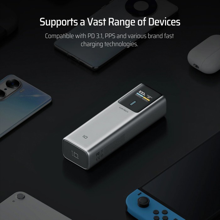 Cuktech 10 Power Bank 10000Mah 150W Usb Type-C Fast Charging