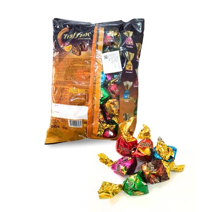 

terbaru !!! coklat trafelline 1kg original turkey premium cokelat truffel mix rasa - kurma elshanum
