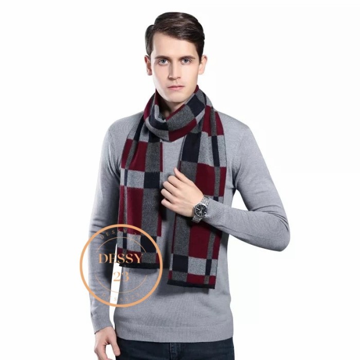 TERLARIS syal scarf leher pria wanita cocok buat musim dingin syal import