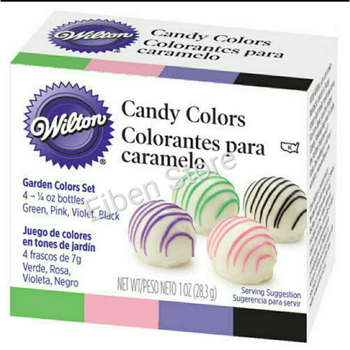 WILTON CANDY COLOR GARDEN / PEWARNA COKLAT WILTON SET-4