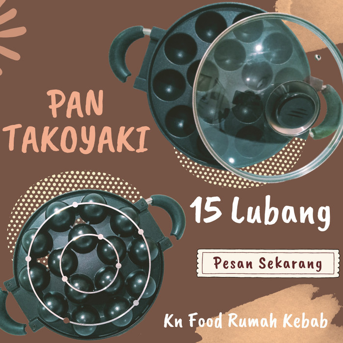 PAN TAKOYAKI - CETAKAN TAKOYAKI 15 LUBANG