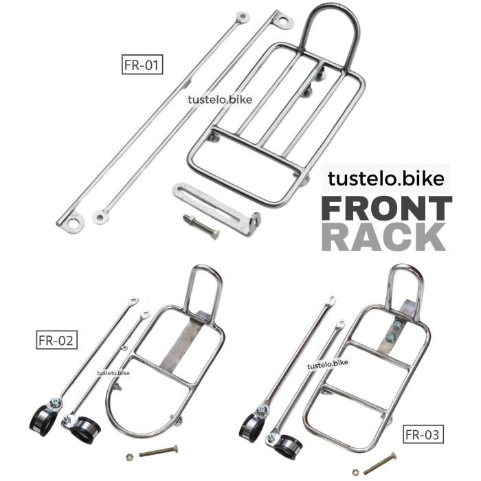 PROMO Rak Sepeda Vintage Premium Front Rack Mini Pannier Commuter MTB
