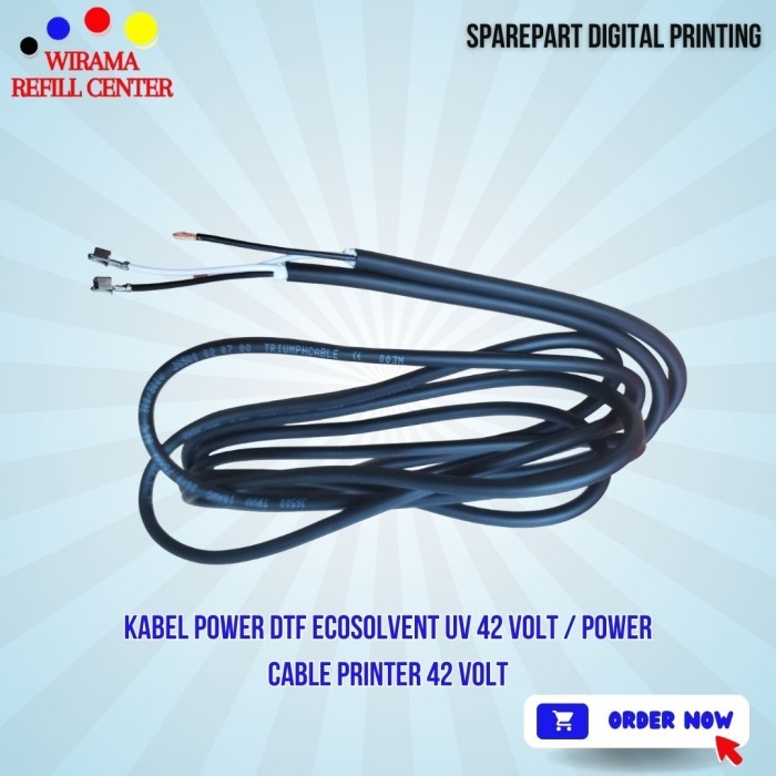 Termantab] Kabel Power DTF Ecosolvent UV 42 Volt / Power Cable Printer 42 Volt