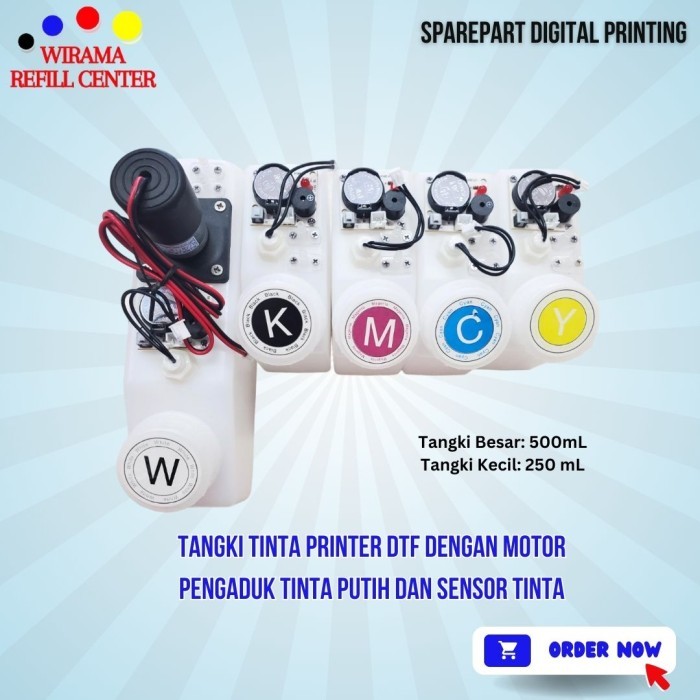 

Kualitas terbaik] Tangki Tinta Printer DTF dengan Motor Pengaduk Tinta Putih dan Sensor Tinta