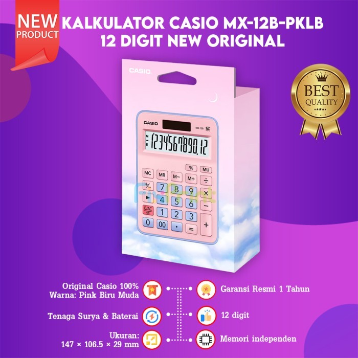 

Terlaris Calculator Casio MX-12B Desktop Kalkulator 12 Digit New Original SALE