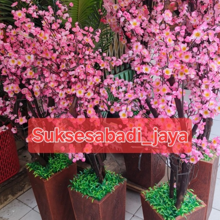 

POHON MEIHUA BUNGA SAKURA IMLEK UKURAN 100CM, 150CM & 180CM /BUNGA SAKURA ARTIFICIAL BUNGA PLASTIK