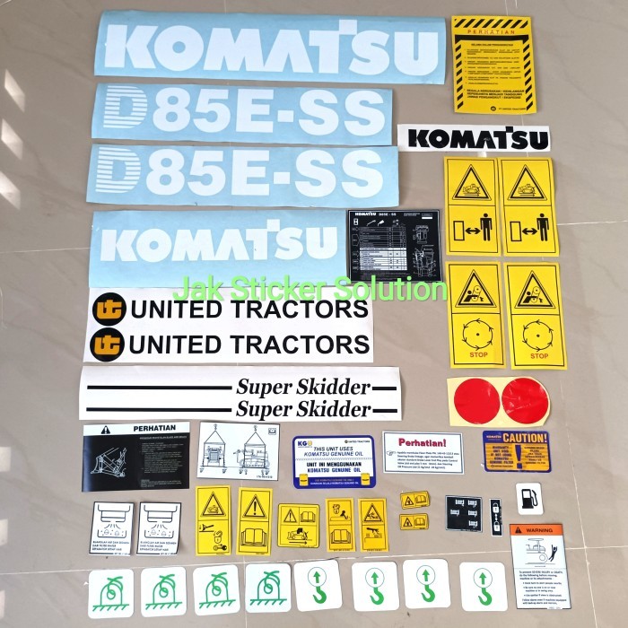 Stiker Komatsu D85Ess Sticker Alat Berat