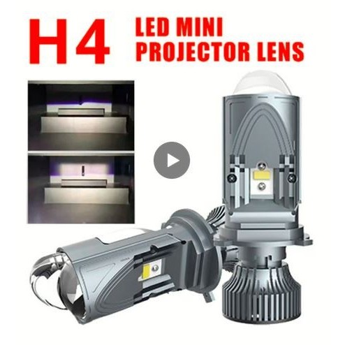 Lampu Led H4 Proyektor Hyperboloid Biled Mobil V9 Projie Mini Lens