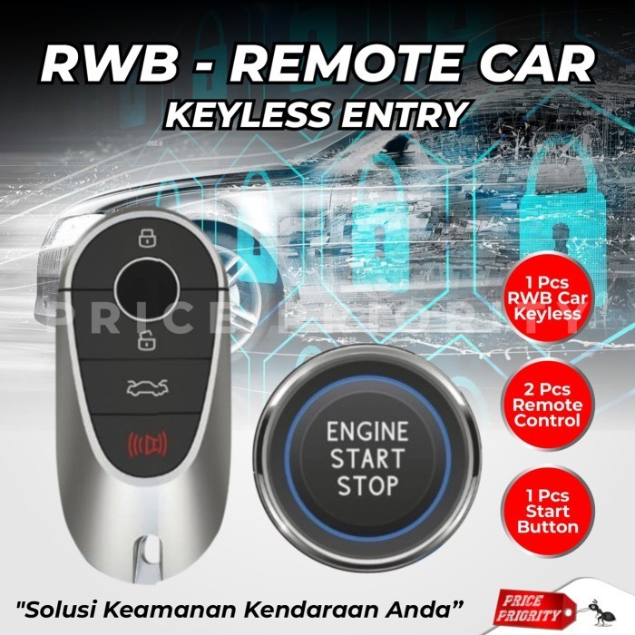RWB Tombol Start Stop Engine Keyless Mobil - Avanza Calya Agya Brio Kijang