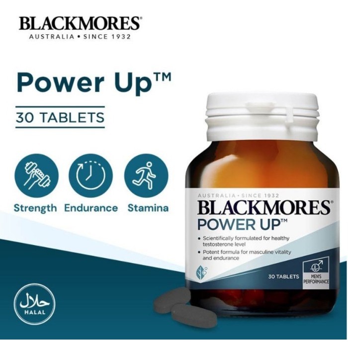 BLACKMORES Power Up Masculine Vitality & Endurance Booster 30s (SG)
