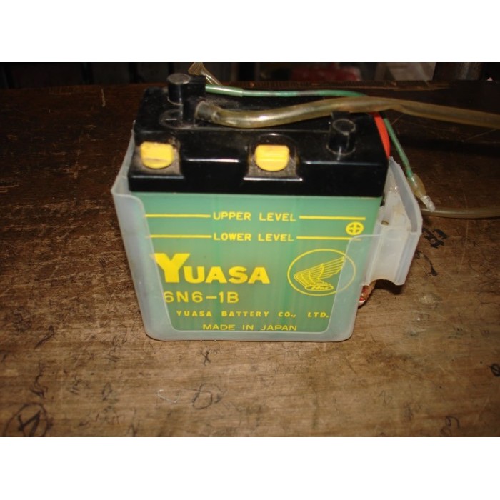 Accu 6N6 1B Honda Cs90 S90Z Cb100 Cg125 Yuasa Original Honda Japan
