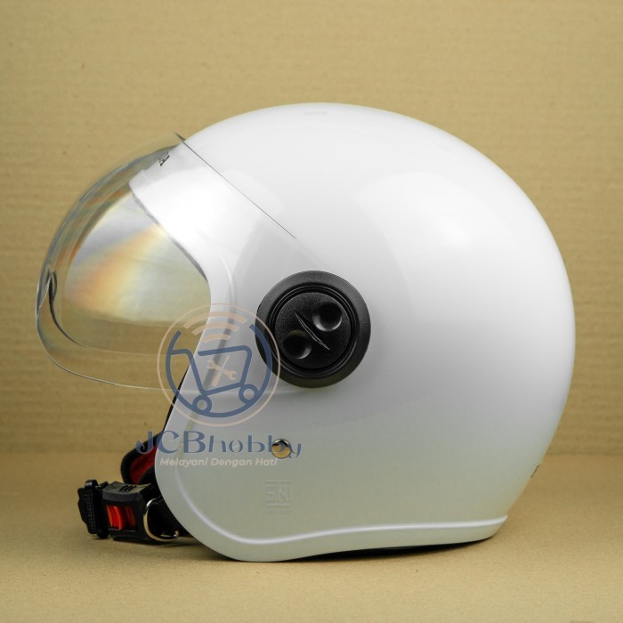 Helm Honda Scoopy warna putih