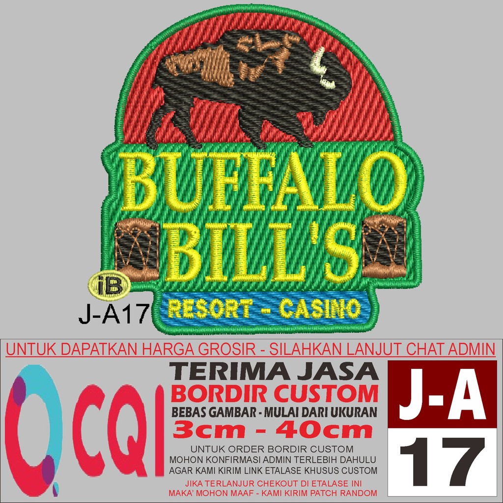 J-A17 BUFFALO BILL'S VINTAGE HOTEL &CASINO -OCQI EMBROIDERI TESTIMONI