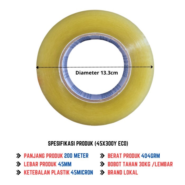 

Diskon Flyhome Lakban Coklat 300Yard 6 Roll 45Mm X 300Yard Eco Packing Aman