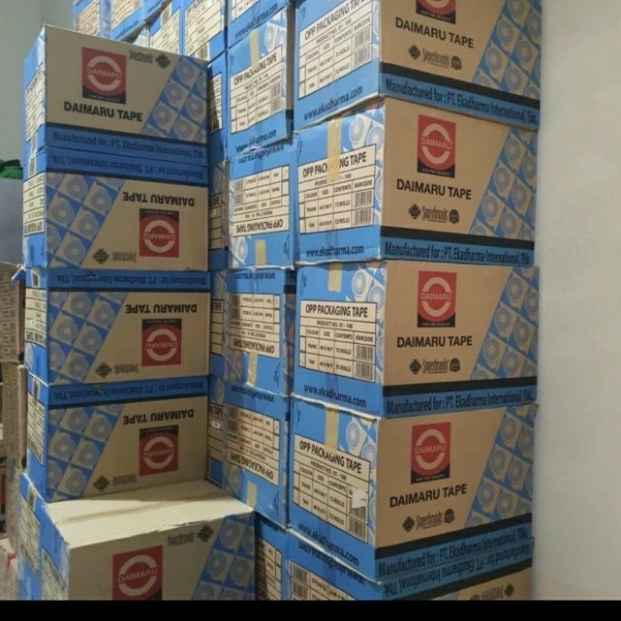 

Ready Stock Lakban Bening 2 Inchi Daimaru 48Mm X 90 Yarrd Harga Per Dus : 72 Roll Cod