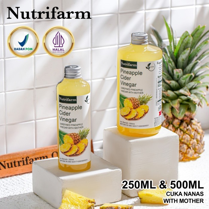 

CUKA NANAS 250 ML ORIGINAL WITH MOTHER/PINEAPPLE CIDER VINEGAR