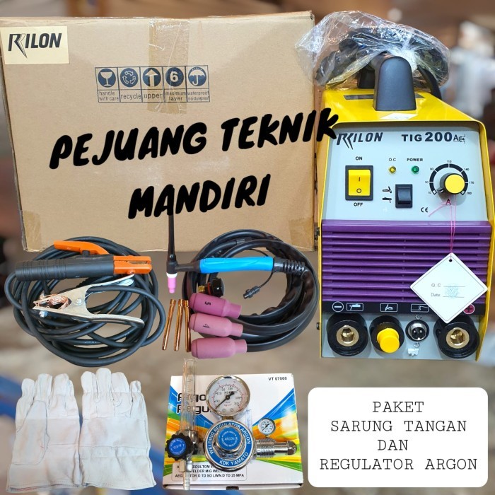 READY STOK MESIN LAS ARGON RILON TIG 200 A / TRAFO LAS ARGON RILON TIG 200A