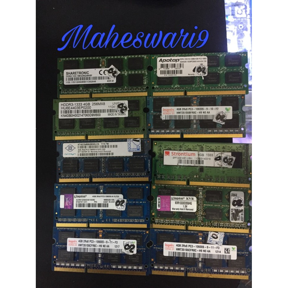 Terlaris Memory Ram Laptop Sodim Ddr3 4Gb Samsung Pc3 10600S Good Quality