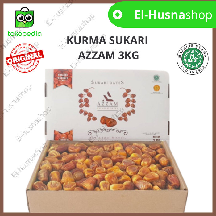 

KURMA SUKARI AZZAM 3 KG PREMIUM DATES PARCEL RAMADHAN KORMA BASAH