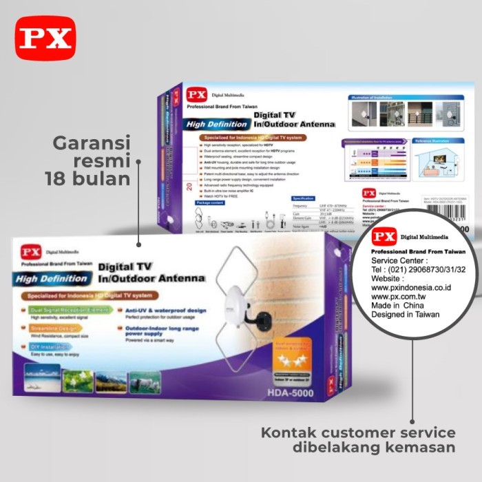 ANTENA DIGITAL TV OUTDOOR PX HDA-5000