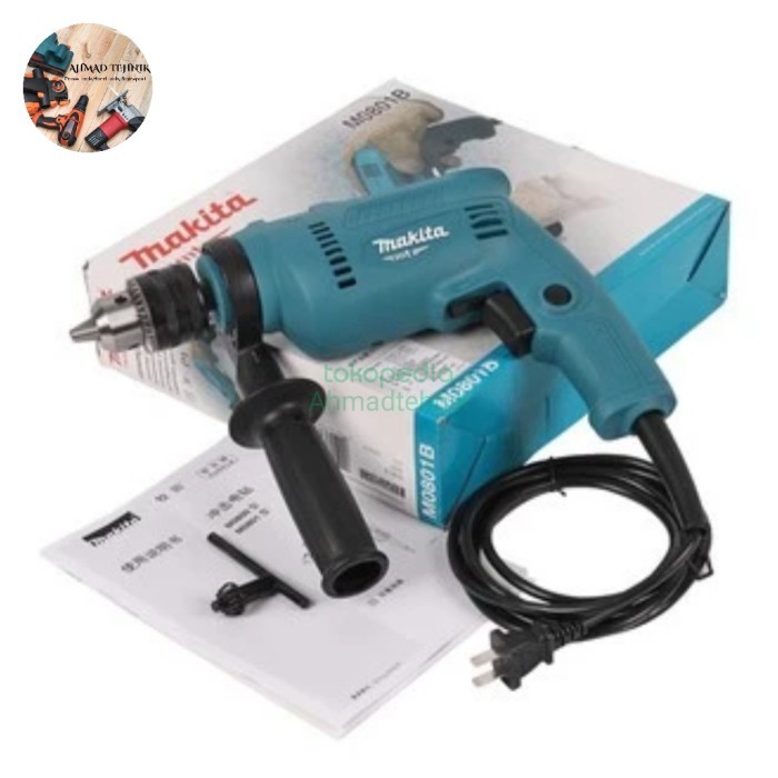 READY STOK MAKITA M0801B Mesin Bor Beton Besi 13MM Bor impact drill 13mm Makita