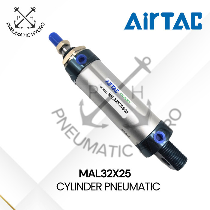 TERBARU MINI CYLINDER PNEUMATIC AIRTAC MAL32x25SCA / MAL32x25CA