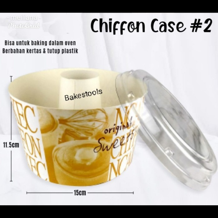 Loyang Chiffon Kertas + Tutup