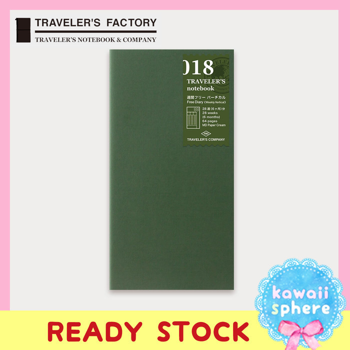 

Sale Travelers Notebook 018 Free Diary Weekly Vertical Regular Size