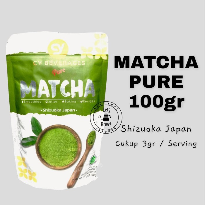 

Matcha Powder Pure 100gr /Bubuk minuman Matcha repack 100gr siap seduh