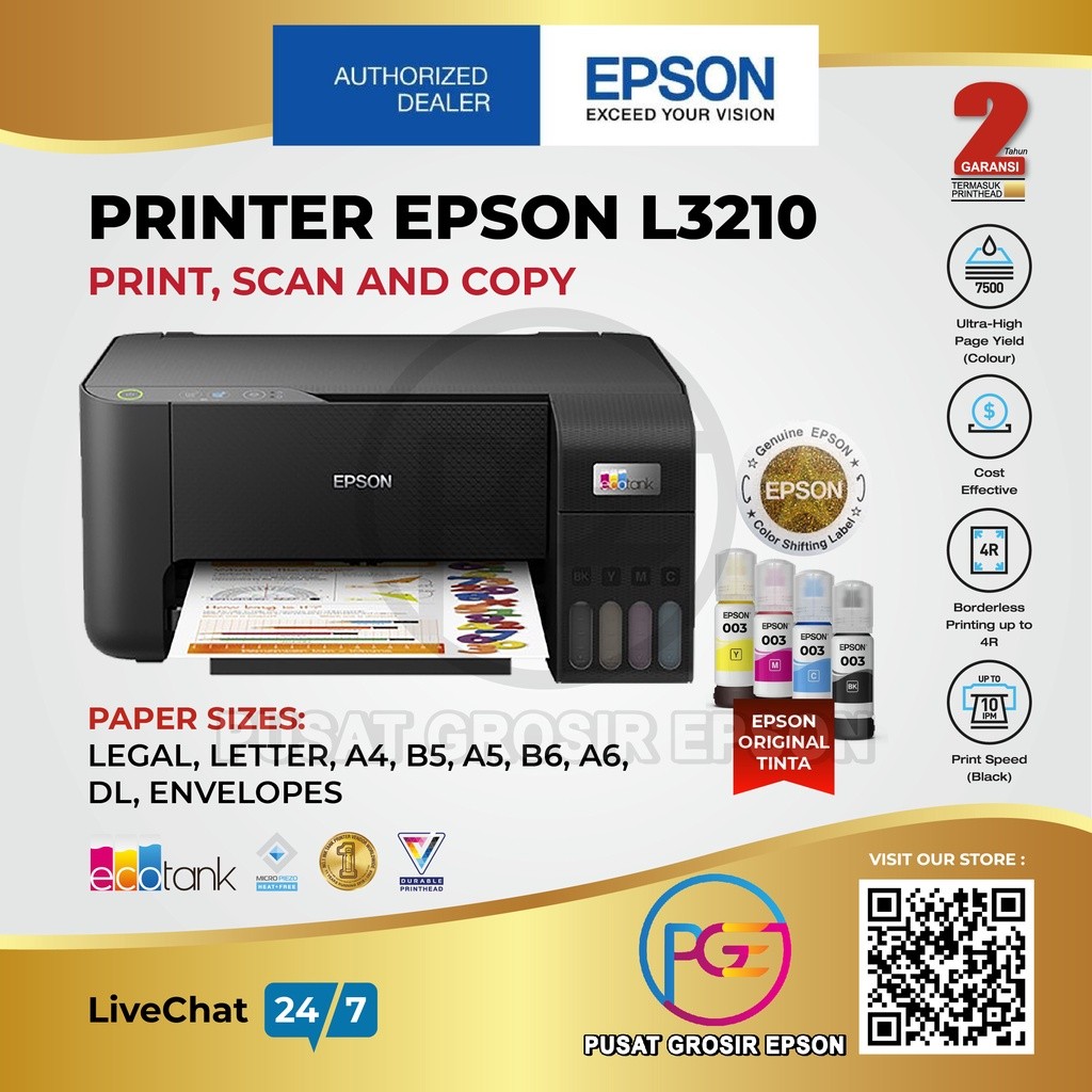 Printer Epson L3210 L 3210 L-3210 pengganti L3110 ORIGINAL