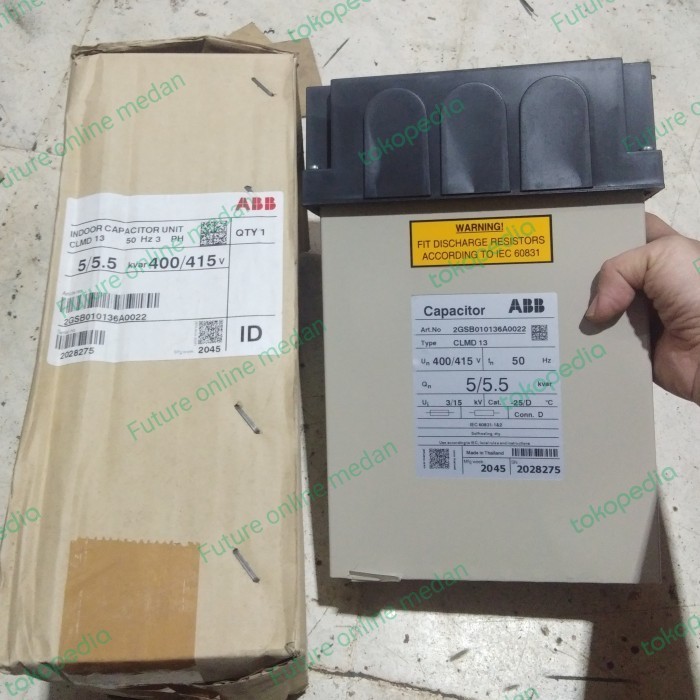 ] ABB CAPACITOR BANK 5 / 5,5 kVAR CAP 400 / 415 vac kapasitor 5kvar ORI