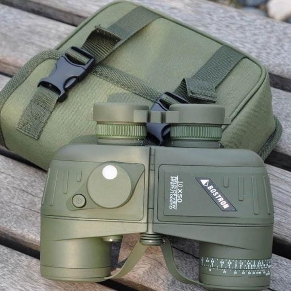 TEROPONG BINOCULAR BINOKULAR MILITER MARINE PRO 10X50 KOMPAS COMPASS