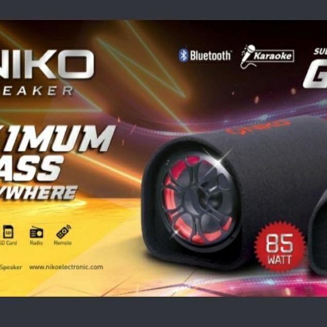 Speaker Niko GL 8. Subwoofer Car Speaker Niko 8 Inch Bluetooth Terlaris