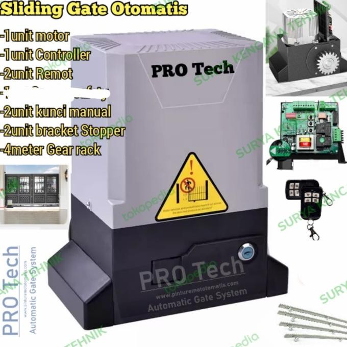Sliding Gate PRO Tech Mesin Pintu Gerbang Otomatis Pagar Rumah