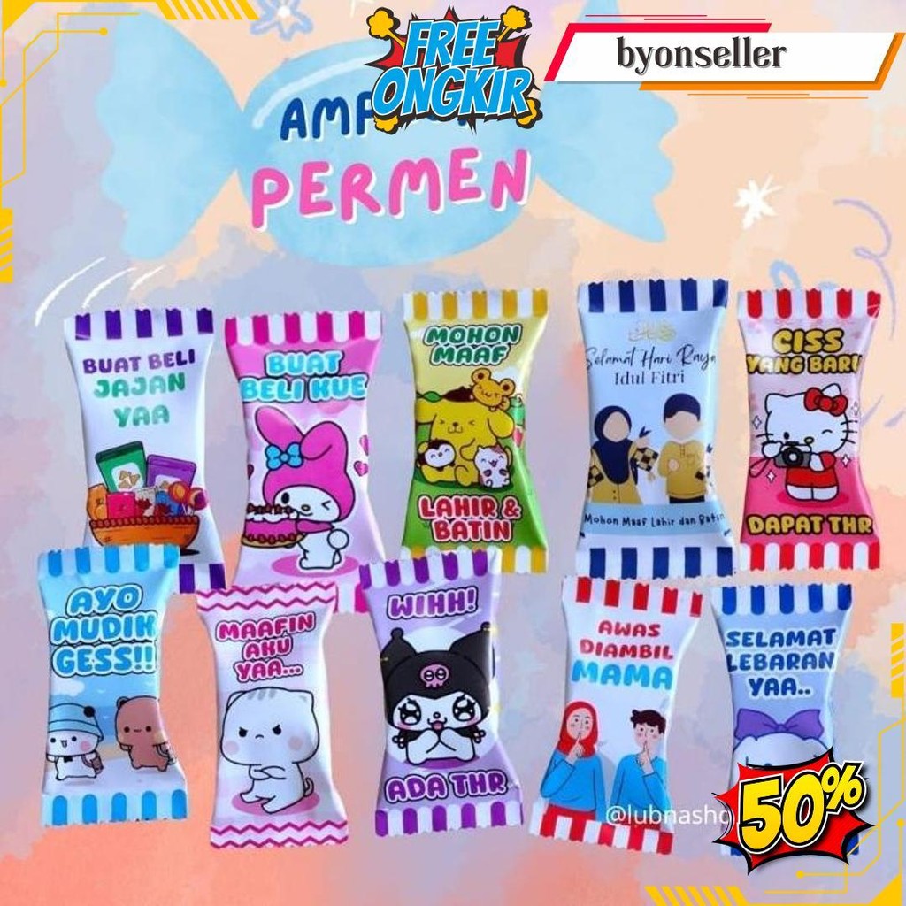 

Lubnashop Mlg Amplop Permen Lebaran 1 Pak Isi 10 Pcs Unik Motif Kuromi Grosir Gratis Ongkir