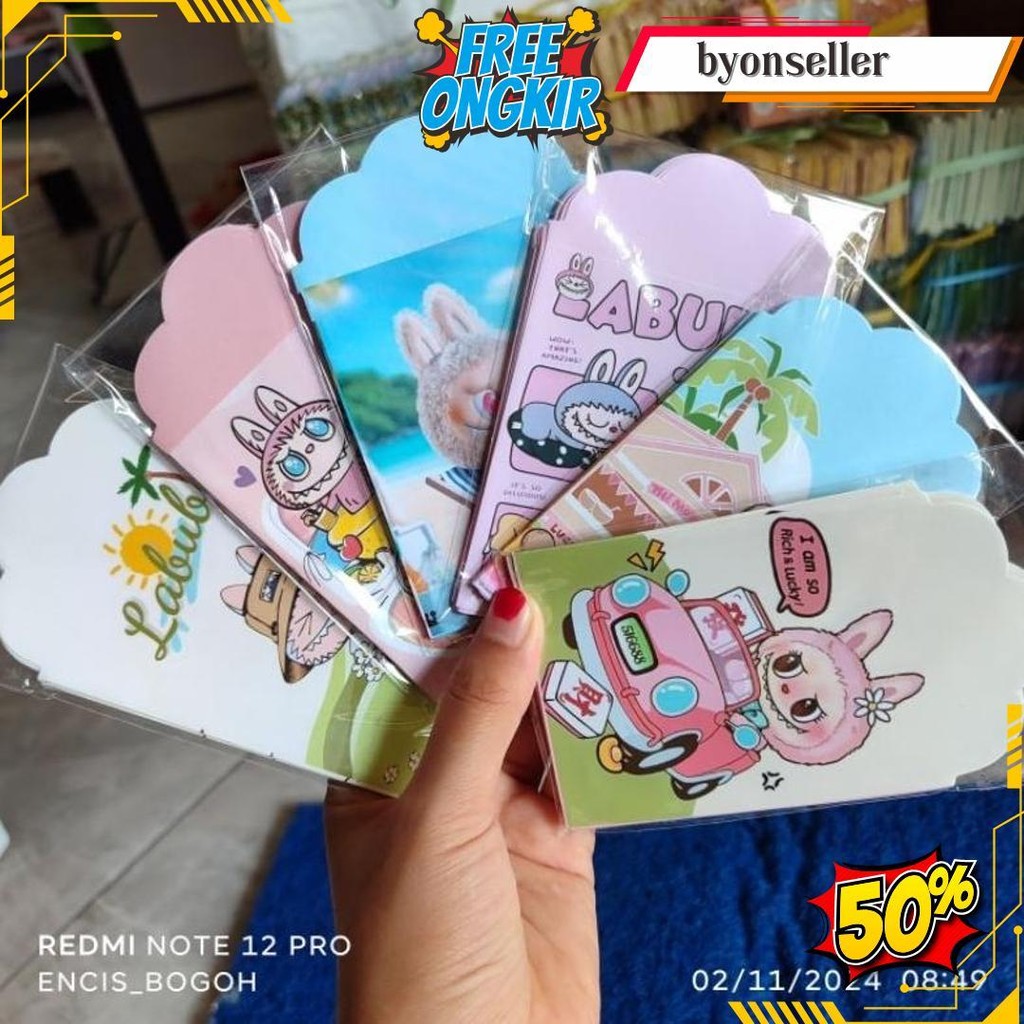 

Isi 10 Amplop Labubu Kuromi Sanrio Medium Siap Pakai Cod