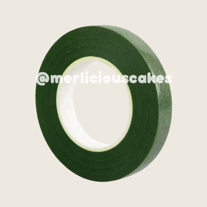 

] Floral Tape Florist Flower Tape Selotip Kawat Bunga Hijau Tua 30 Yard