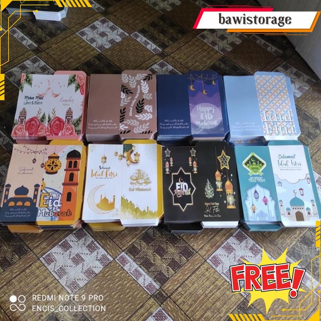 

[100 Lembar ]Amplop Lebaran Jumbo/ Panjang Uk 7*18 Original Produk