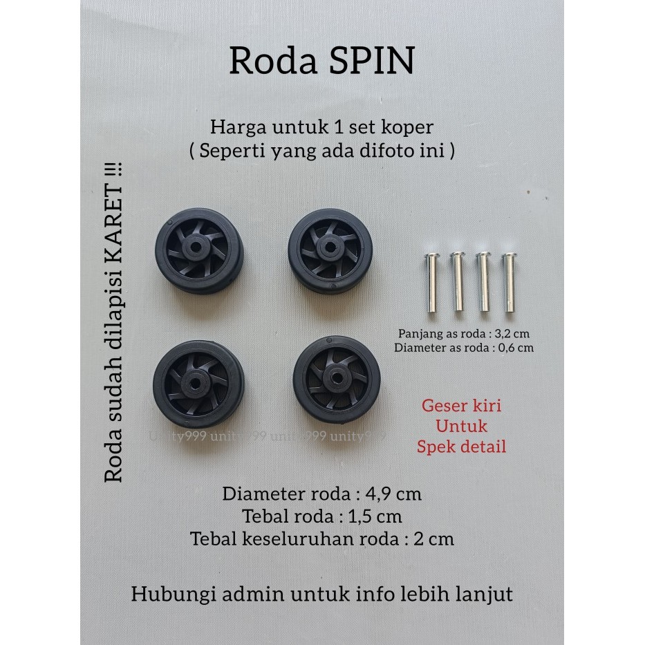 &<&<&<&] roda koper pengganti roda replacement roda koper 360
