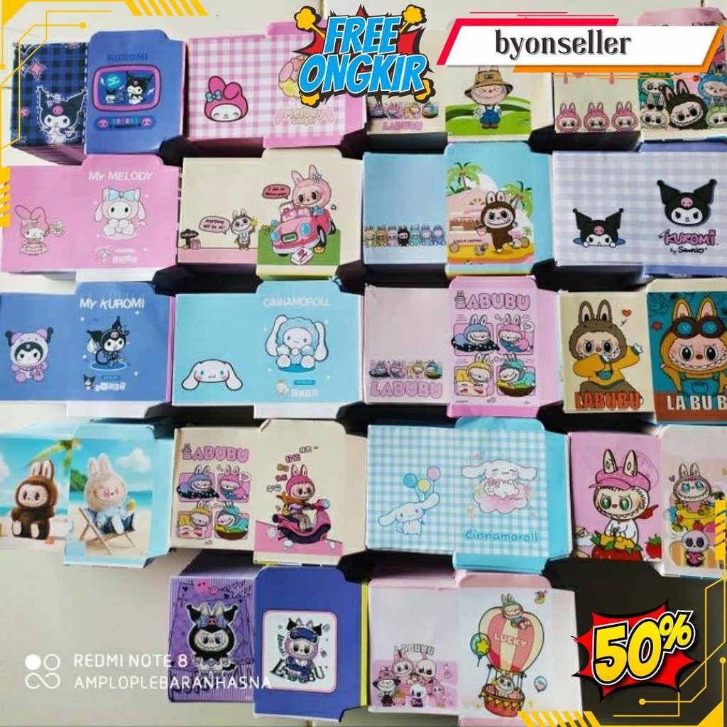 

Amplop Mini Labubu & Kuromi [100 Lembar Bisa Pilih Motif] Bisa Cod