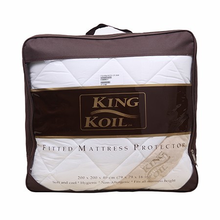 King Koil Fitted Mattress Protector Dacron Pelindung Mattress