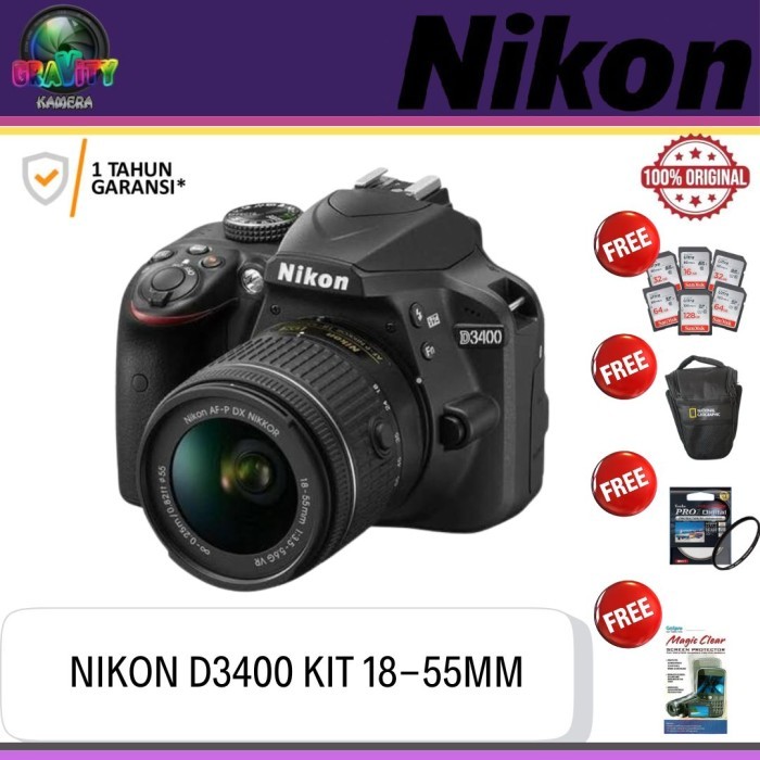 Camera Nikon D3400 Kit 18-55 Vr