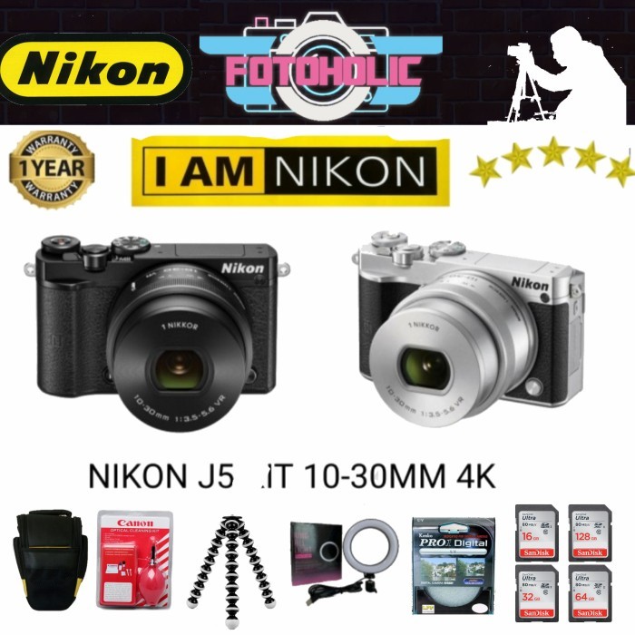 Nikon J5 Kit 10-30Mm 4K/Nikon J5 Kit /Kamera Nikon J5 Kit 10-30Mm