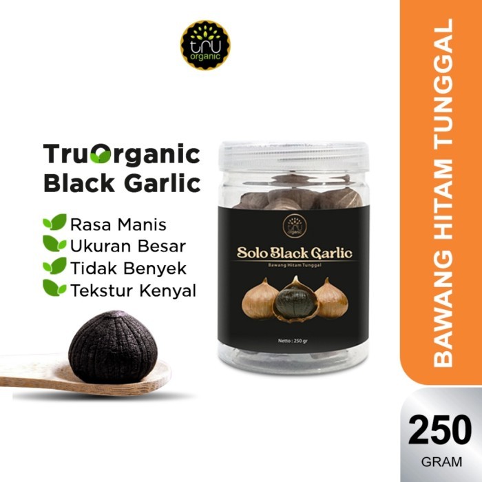 

TERLARIS (UK. BESAR) BAWANG HITAM TUNGGAL BLACK GARLIC TRUORGANIC REGULER - BAWANG PUTIH TUNGGAL