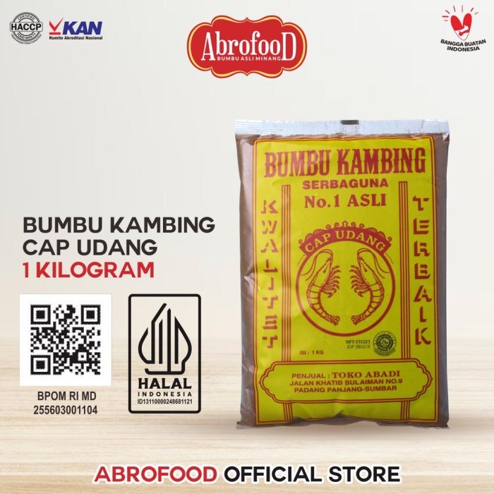 

TERLARIS BUMBU KAMBING CAP UDANG 1 KG MURAH!!! MURAH