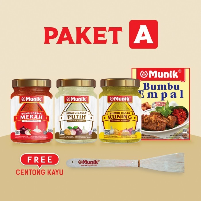 

TERLARIS PAKET BUNDLING A BUMBU EMPAL, DASAR PUTIH, MERAH, KUNING FREE CENTONG KAYU MURAH!!! MURAH